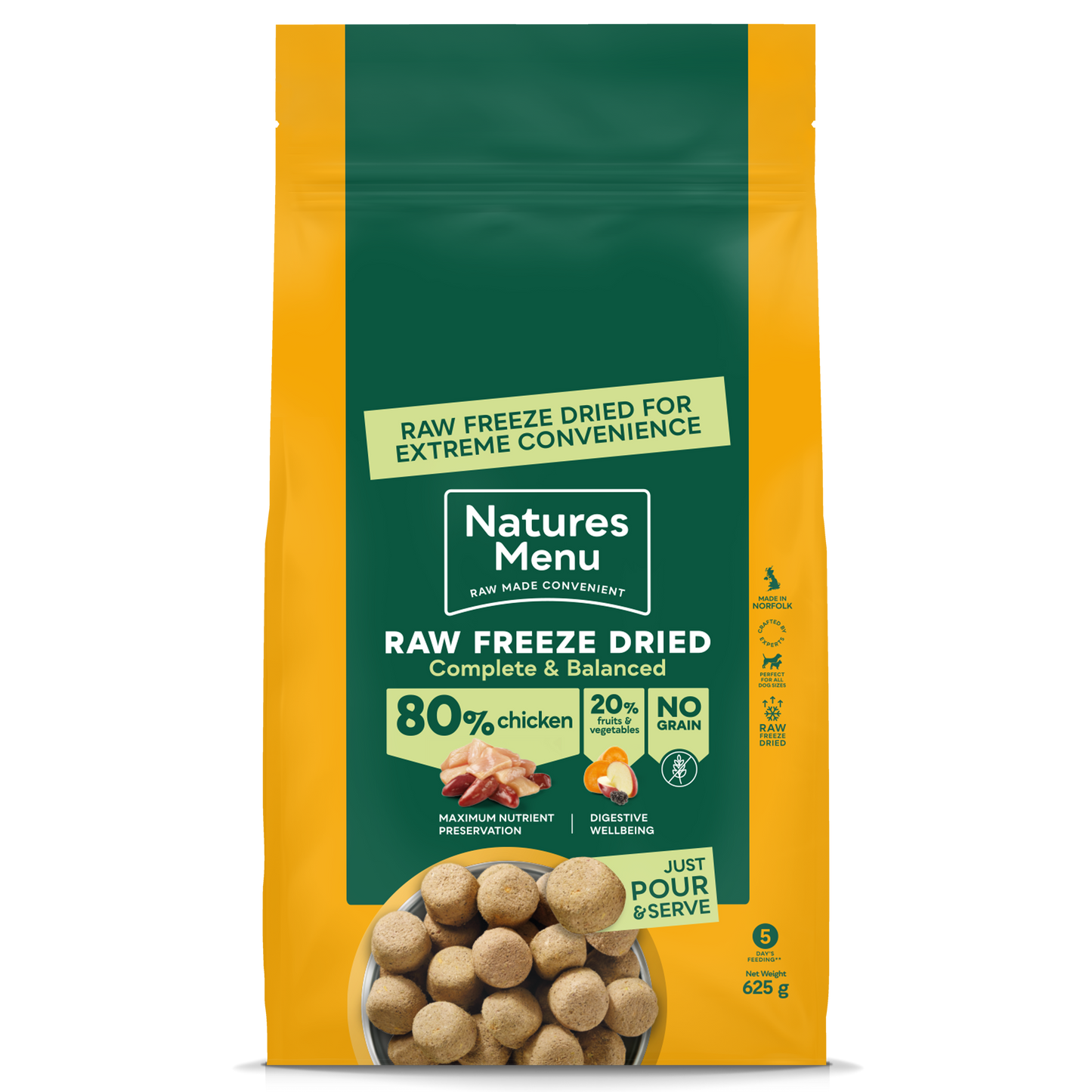 Natures Menu Freeze Dried 625g
