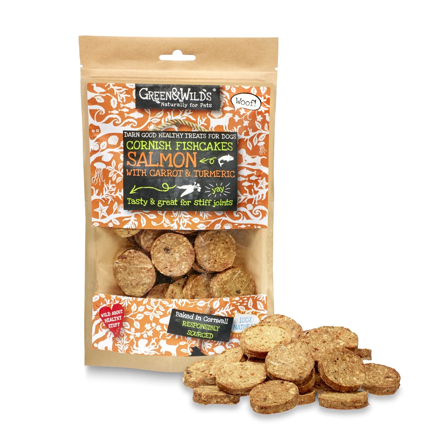 Green & Wild Salmon With Carrot & Turmeric Fishcakes 150g