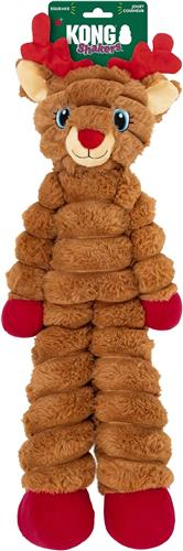 KONG Holiday Shakers Crumples Reindeer Red Extra Large