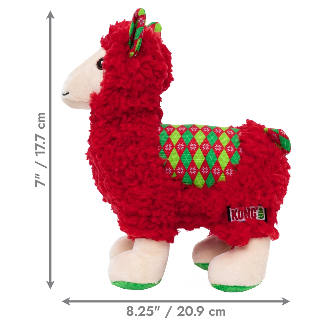 KONG Holiday Sherps Llama Red Medium