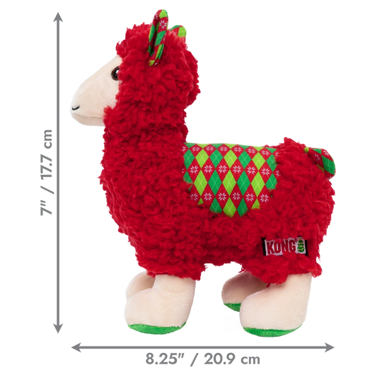KONG Holiday Sherps Llama Red Medium