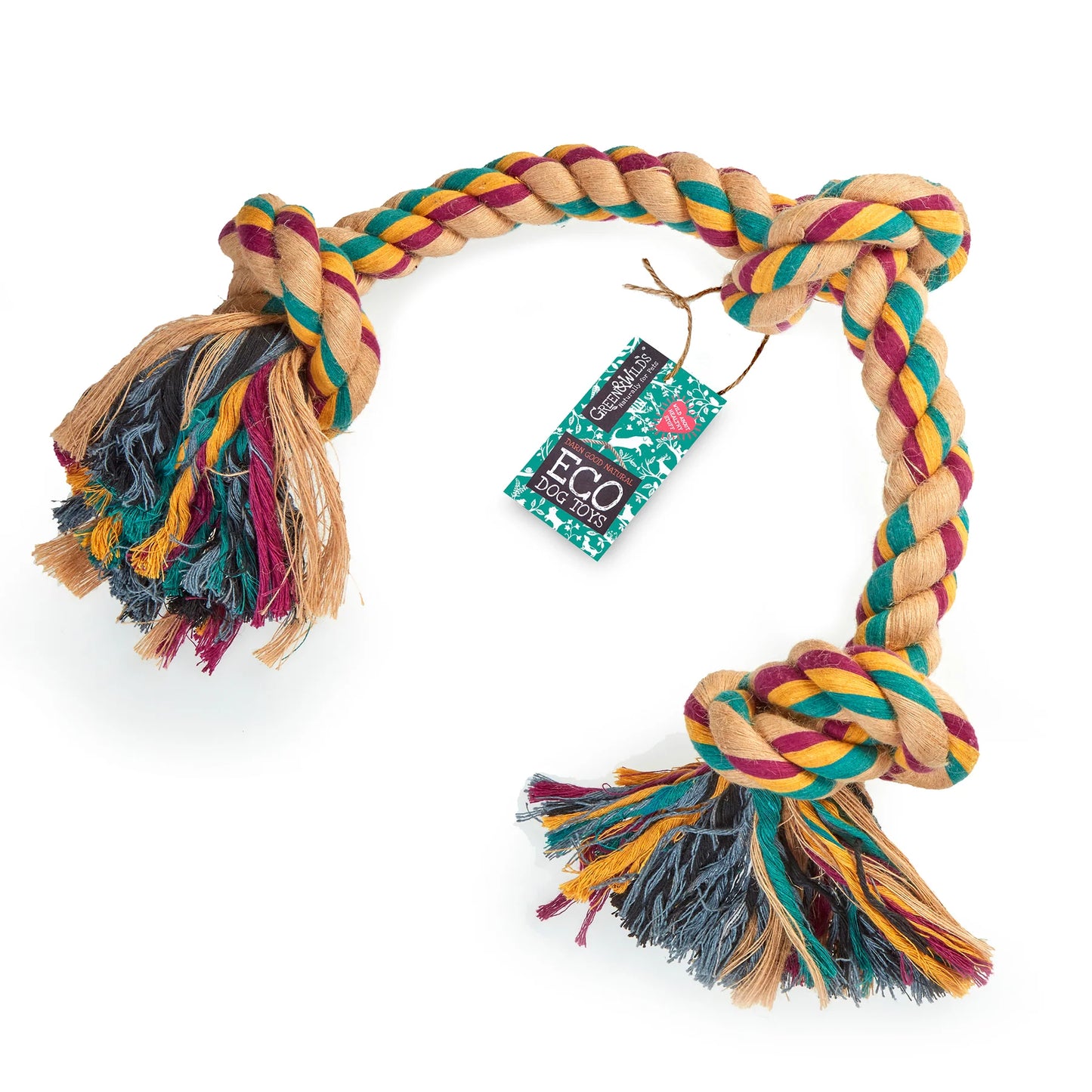 Green & Wild's Big Rope 3 Knot Eco Toy