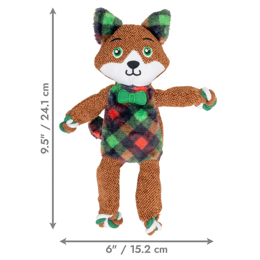 KONG Xmas Floppy Knots Fox Small/Medium