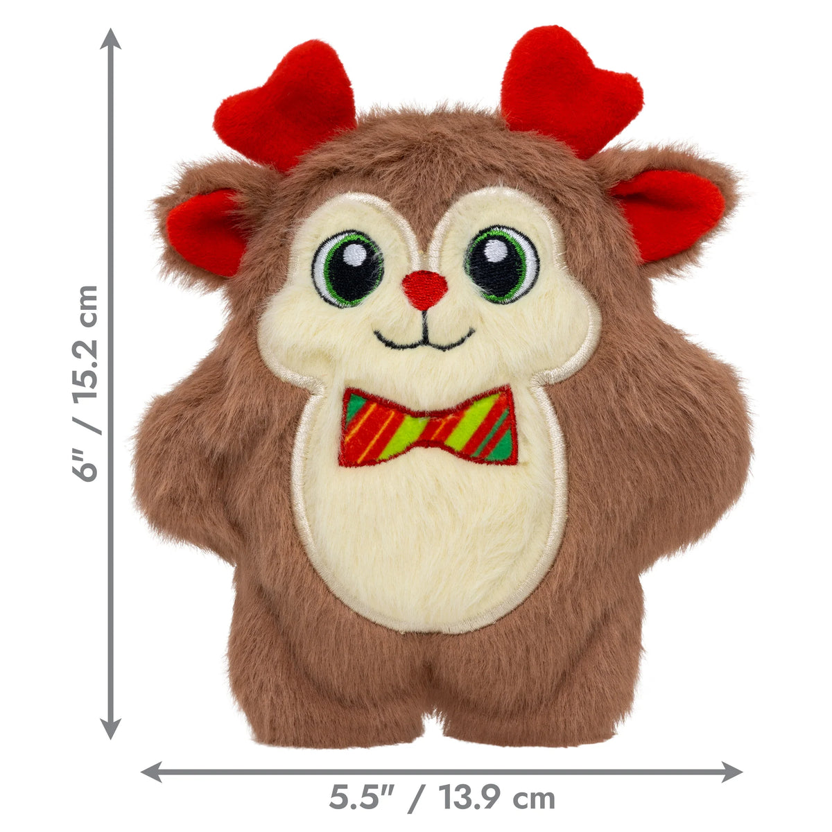 KONG Holiday Snuzzles Bow Tie Reindeer Small