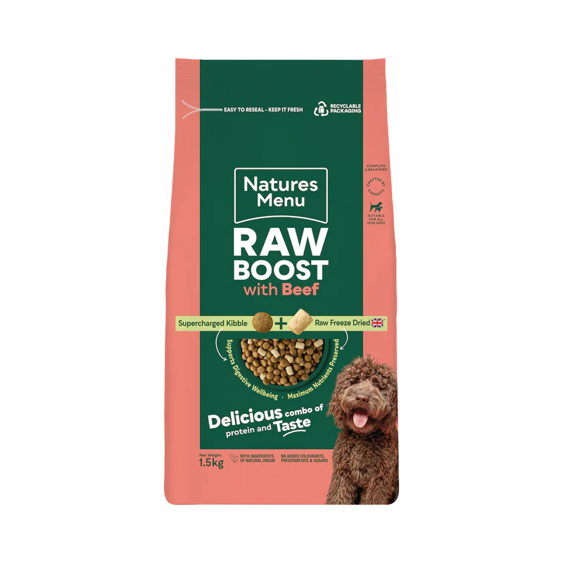 Natures Menu Raw Boost Beef 1.5Kg