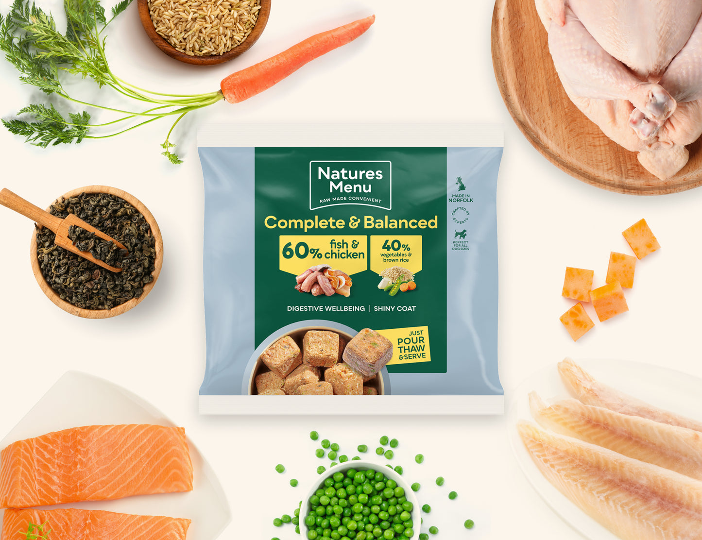 Natures Menu 60/40 Nuggets 1kg
