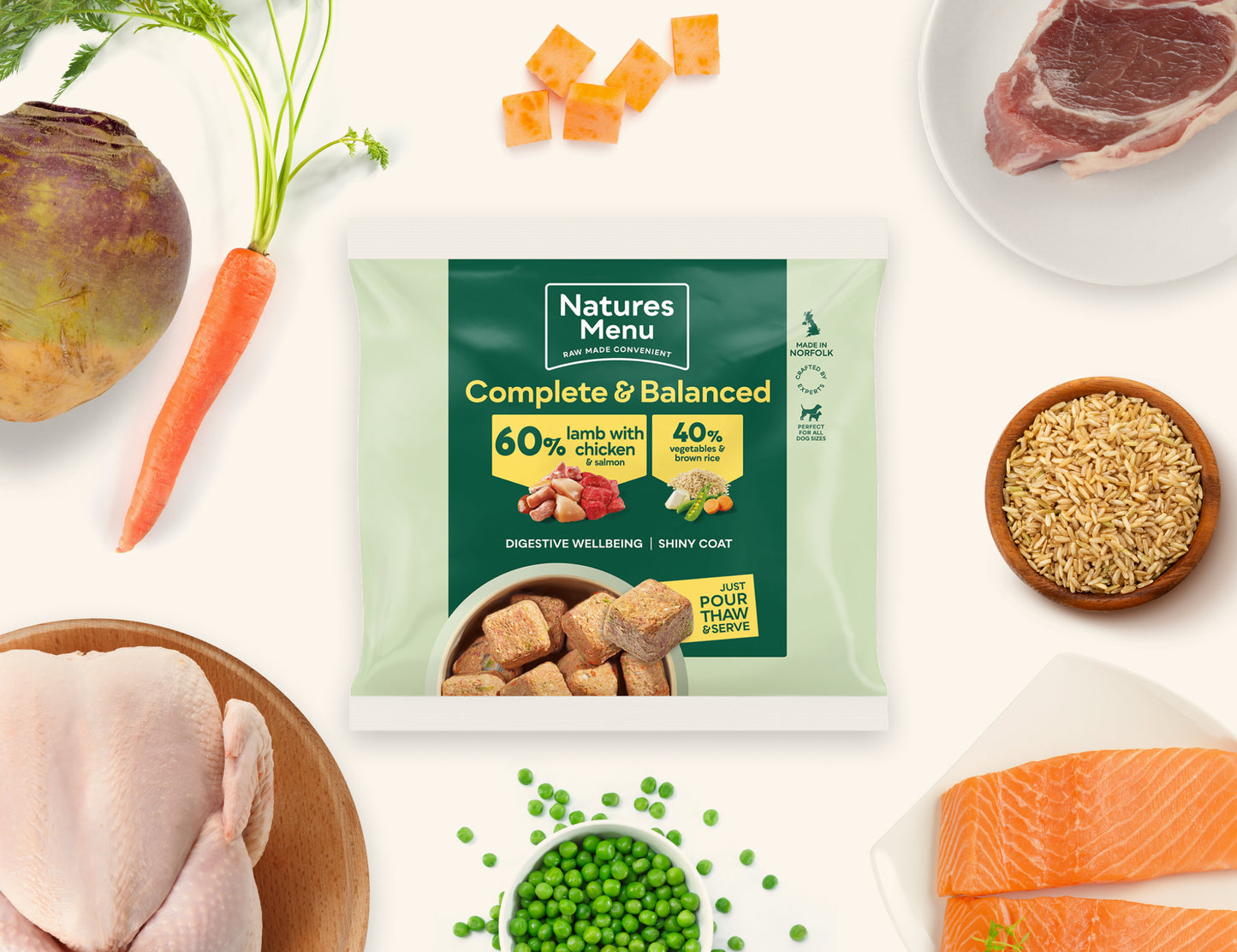 Natures Menu 60/40 Nuggets 1kg