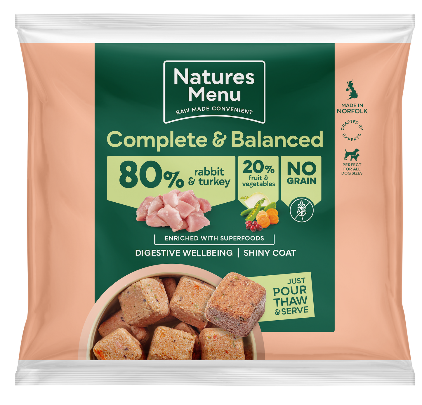 Natures Menu 80/20 Nuggets 1kg