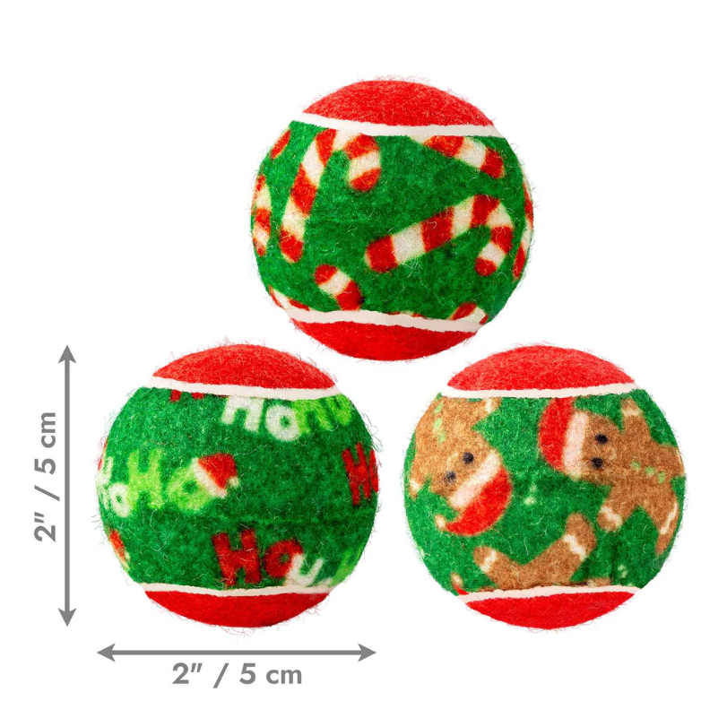 KONG Holiday Squeak Air Balls Small 6 pk