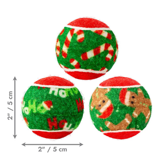 KONG Holiday Squeak Air Balls Small 6 pk