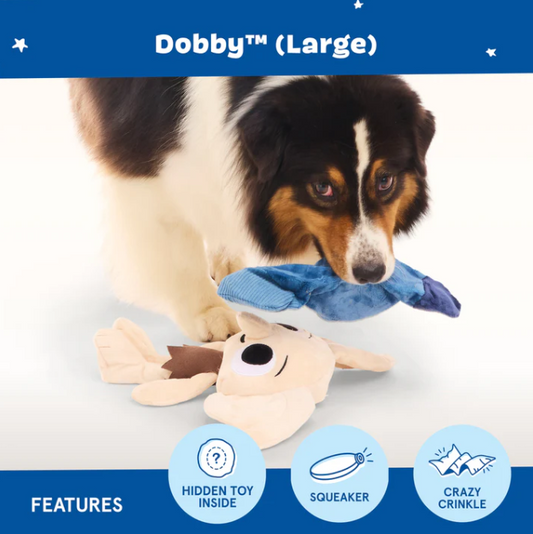 BARK Wizarding World Of Harry Potter Dog Toy Dobby