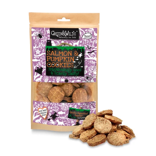 Green & Wild's Halloween Whitefish & Pumpkin Cookies