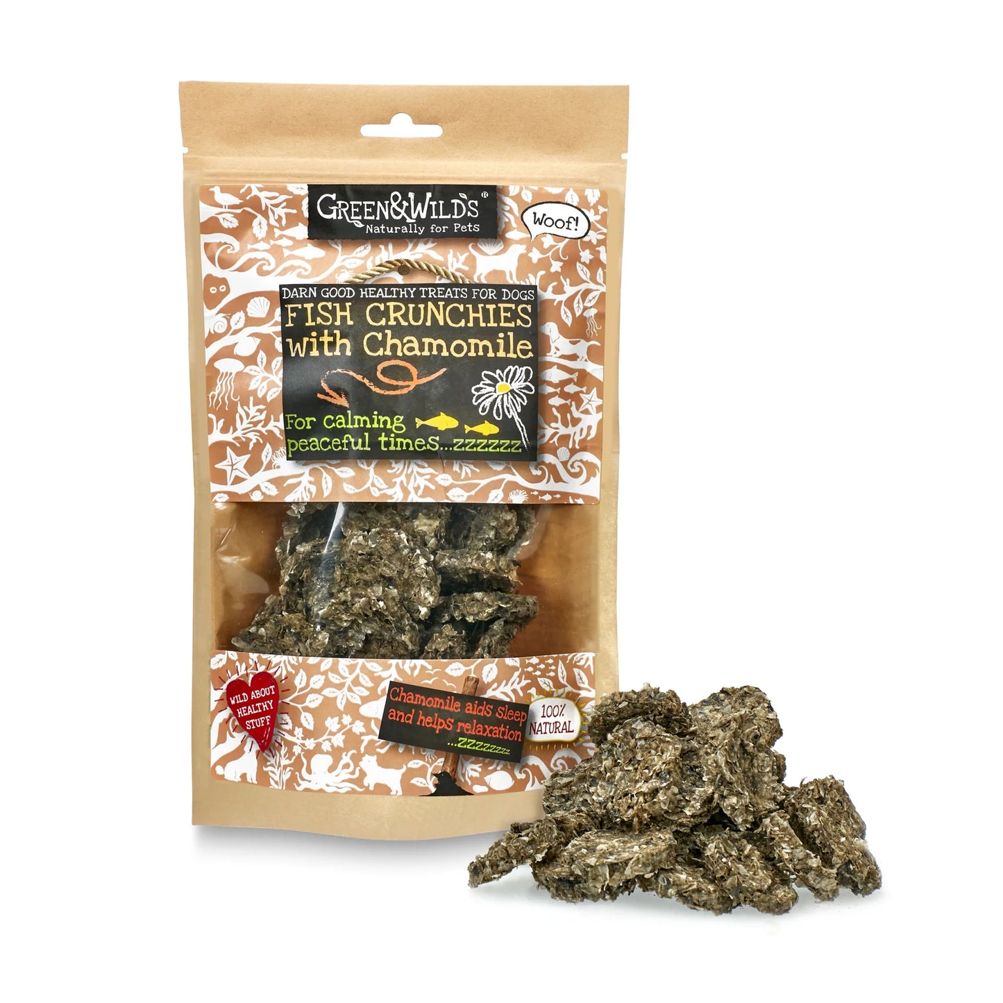 Green & Wilds Fish Crunchies with Chamomile 100g