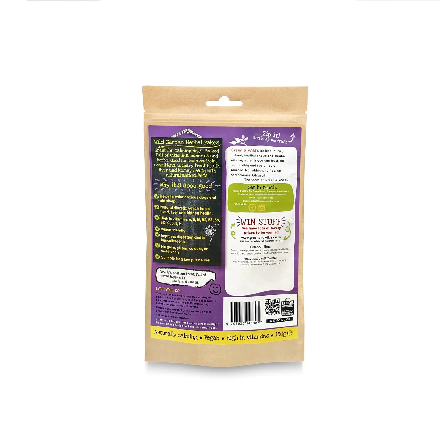 Green & Wild's Wild Garden Herbal Bakes 130g