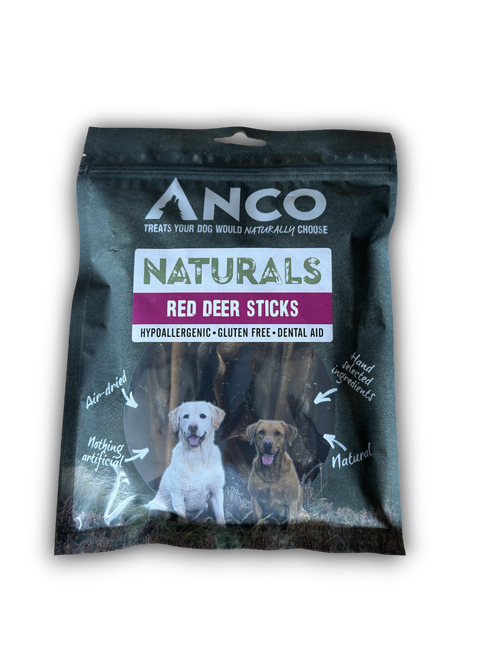 Anco Naturals Red Deer Sticks 100g