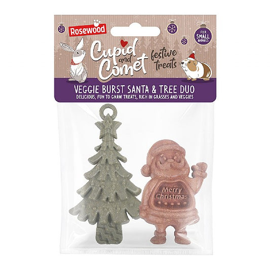 Rosewood Veggie Burst Santa & Tree Duo