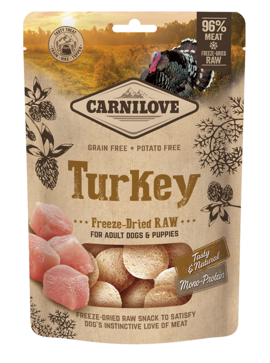 Carnilove Turkey Freeze Dried RAW 60g