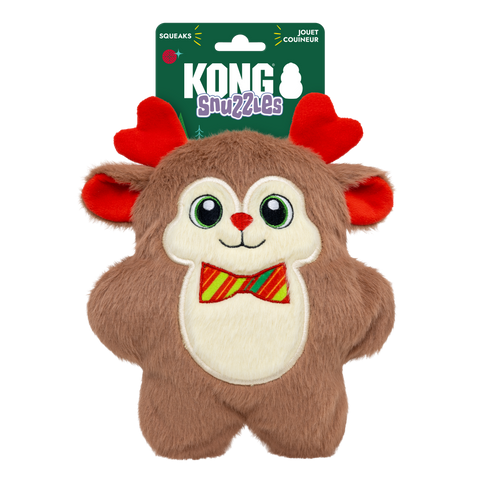 KONG Holiday Snuzzles Bow Tie Reindeer Small