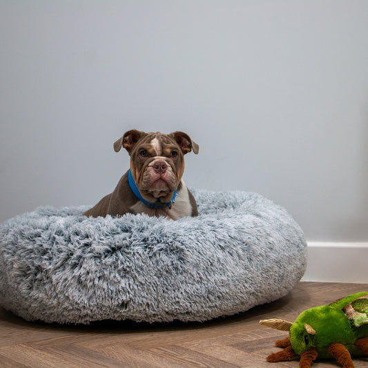 Ancol Super Plush Donut Bed Slate Grey