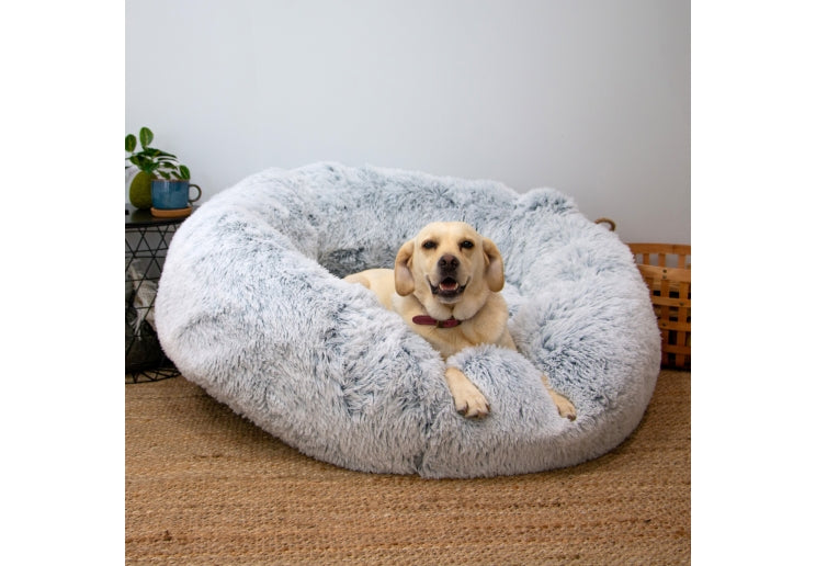 Ancol Super Plush Donut Bed Slate Grey