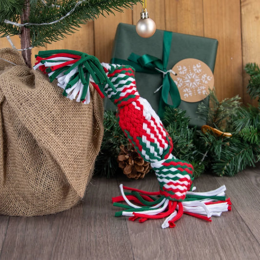 Ancol Squeaky Christmas Cracker Rope