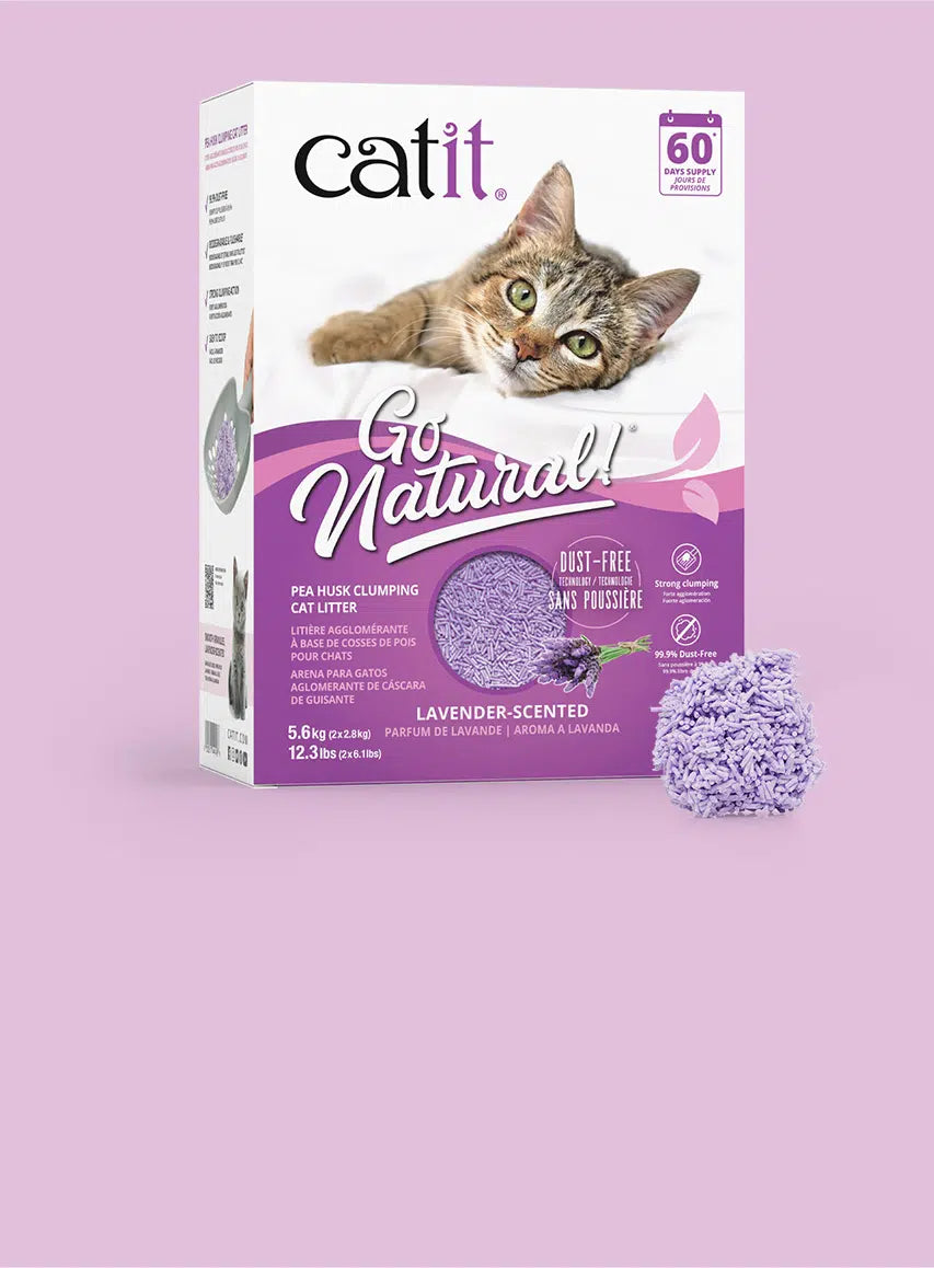 Catit Go Natural Pea Husk Clumping Litter 14l