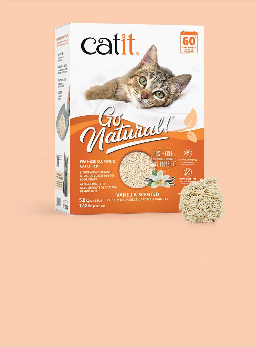Catit Go Natural Pea Husk Clumping Litter 14l
