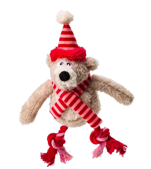 House of Paws Merry & Bright Polar Bear Dog Toy