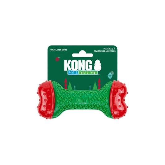KONG Holiday CoreStrength Bone Green Small/Medium