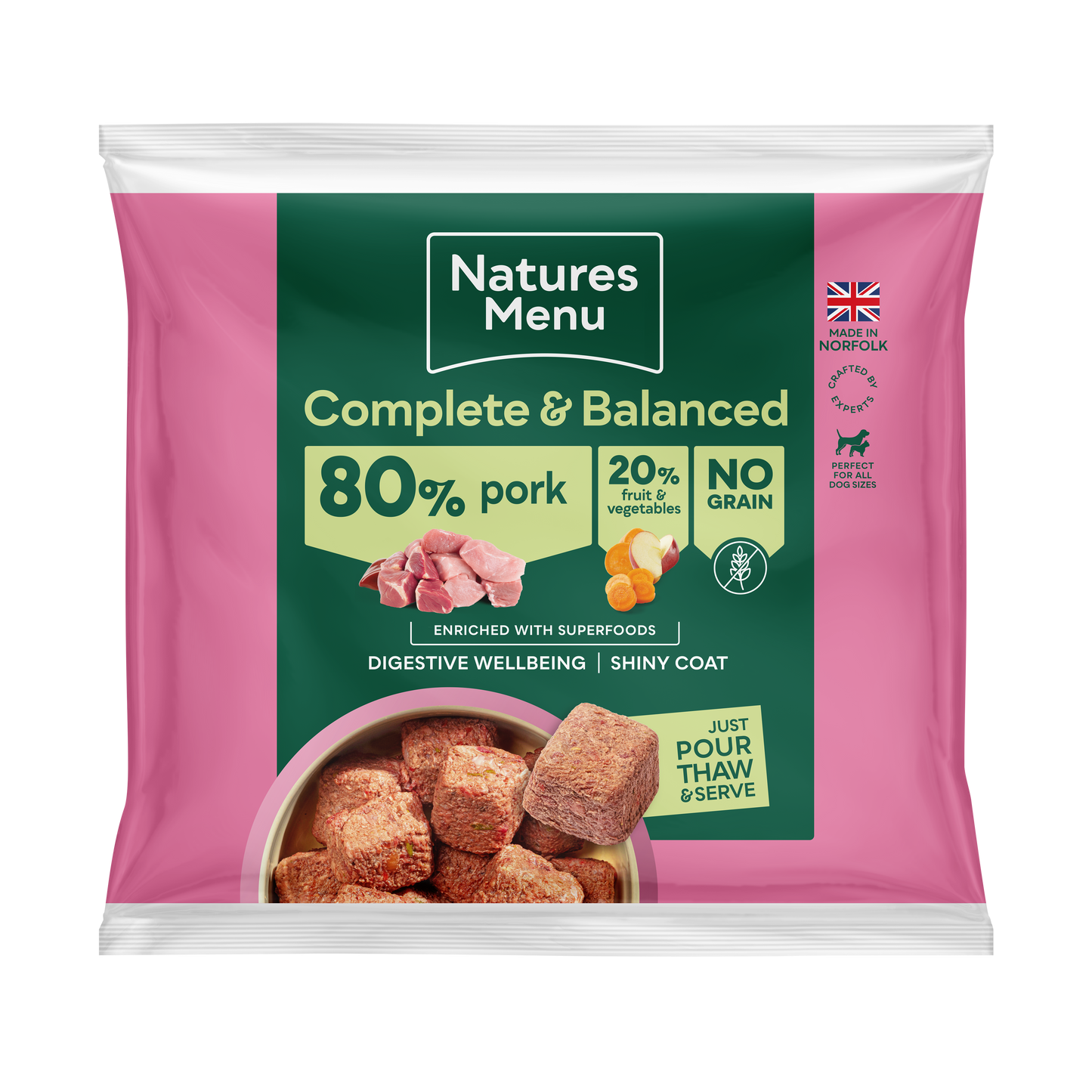 Natures Menu 80/20 Nuggets 1kg