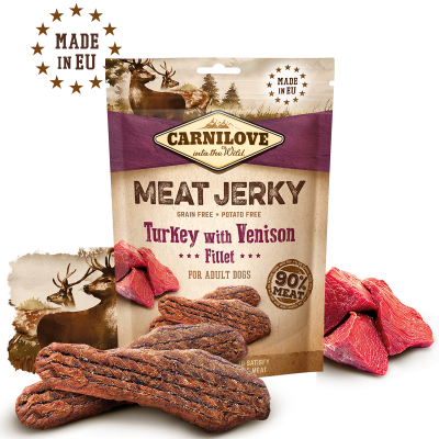 Carnilove Jerky Turkey & Venison Fillet 100G