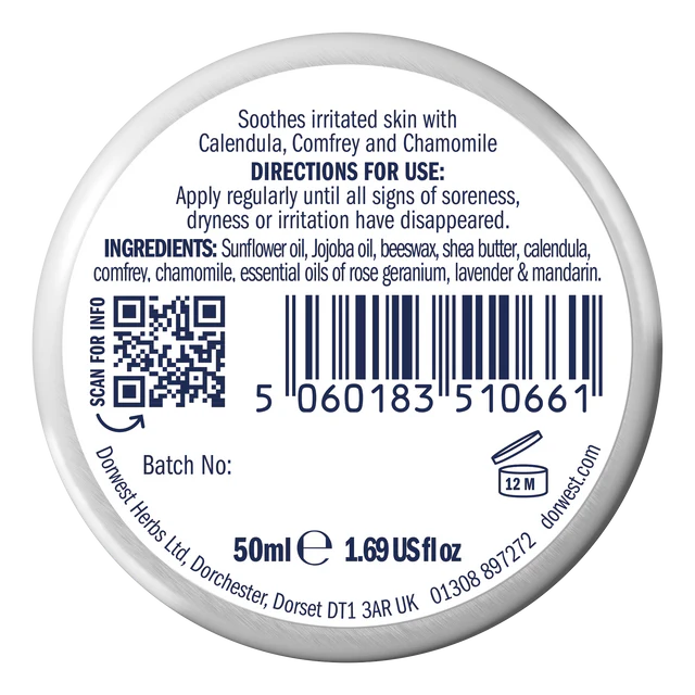 Dorwest Comfrey & Calendula Skin Balm 50ml