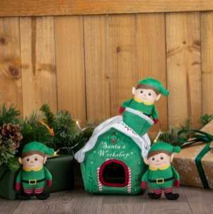 Santa's Workshop With Elves