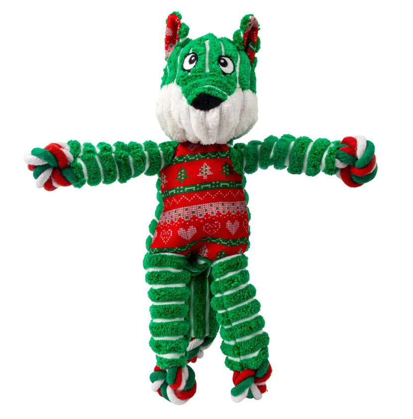 KONG Holiday Floppy Knots Fox S/M
