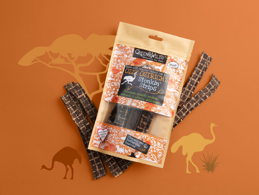 Green & Wilds Ozzy Ostrich Stonkin' Strips