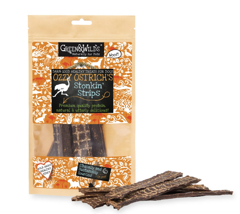 Green & Wilds Ozzy Ostrich Stonkin' Strips