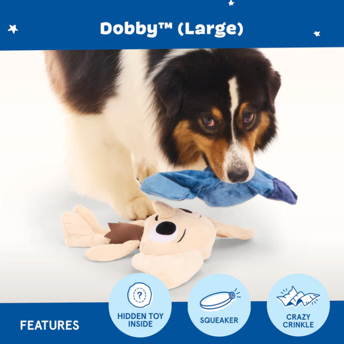 BARK Wizarding World Of Harry Potter Dog Toy Dobby