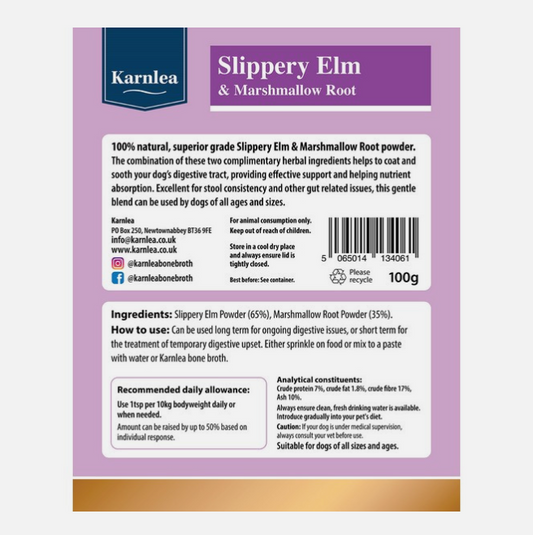 Karnlea Slippery Elm & Marshmallow Root Powder 100g