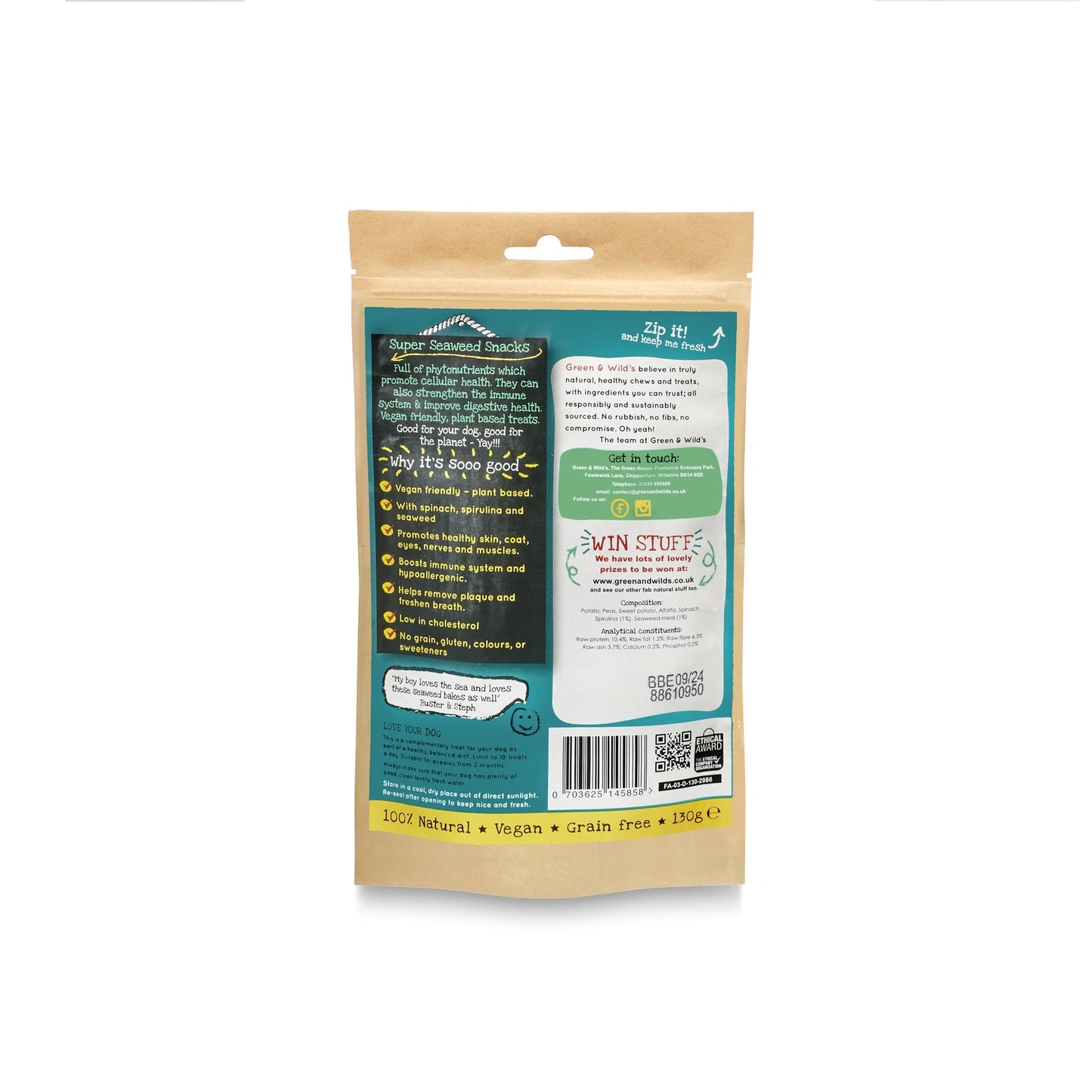 Green & Wild's Super Seaweed Snacks 130g