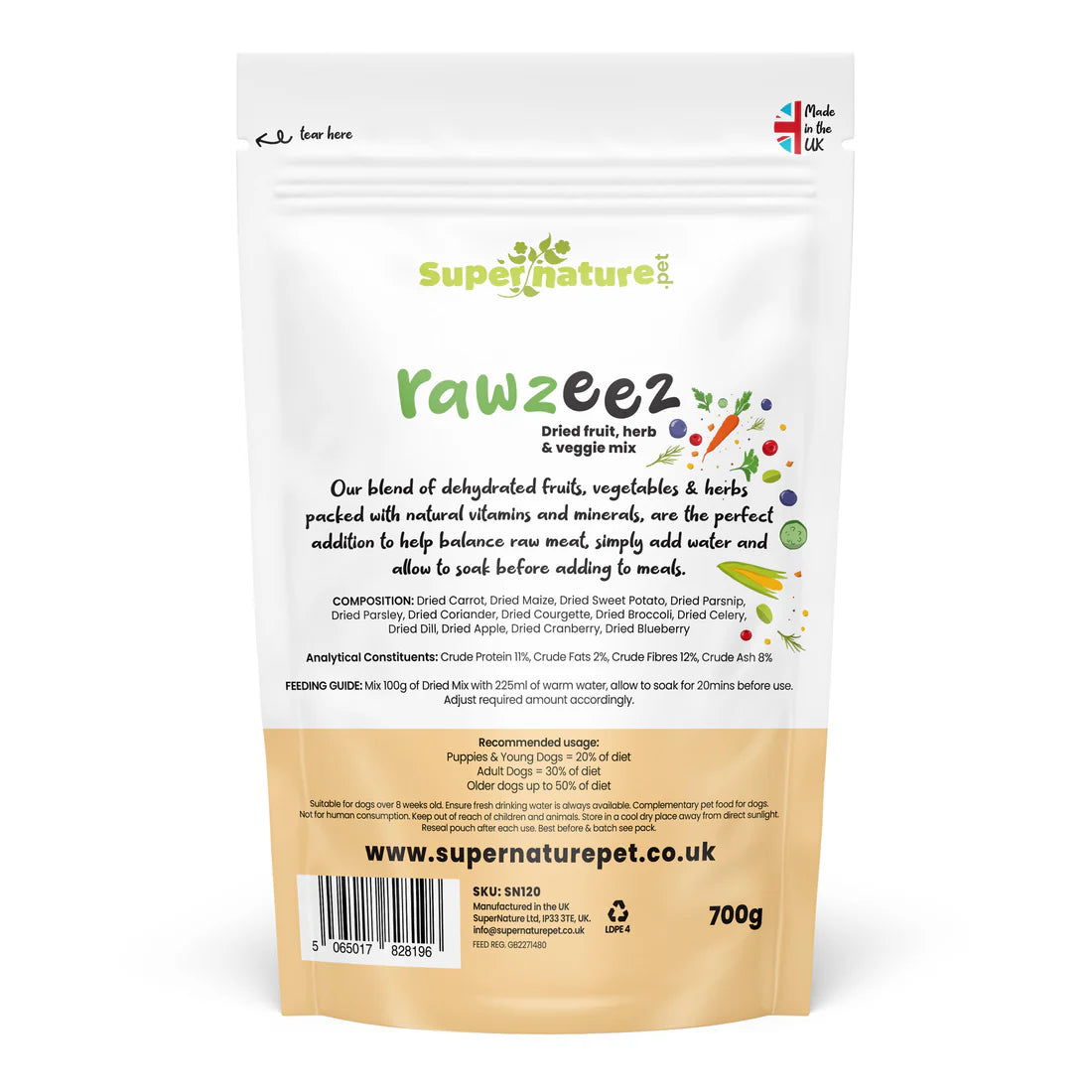Rawzeez Dried Fruits & Veggies Mix 700g