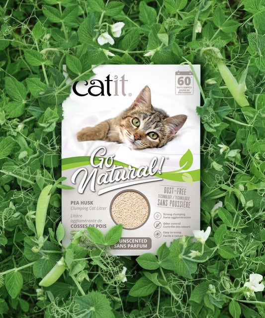 Catit Go Natural Pea Husk Clumping Litter 14l