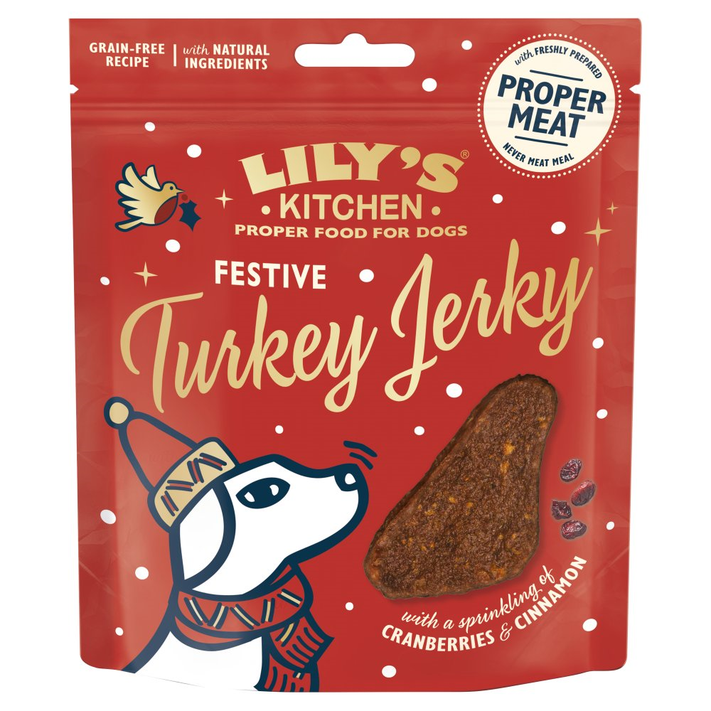 Lily's Kitchen Christmas Festive Turkey Jerky 70g