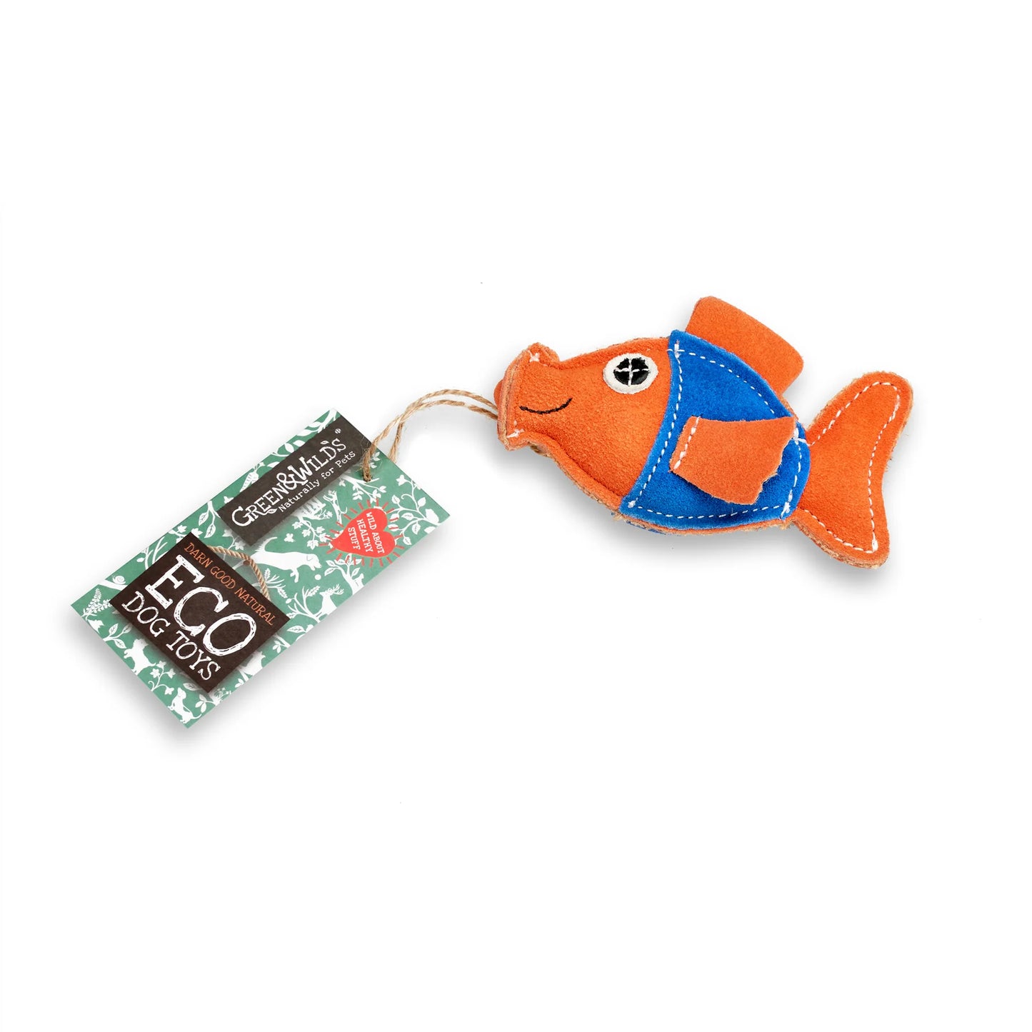 Green & Wild's Goldie the Goldfish Eco Dog Toy