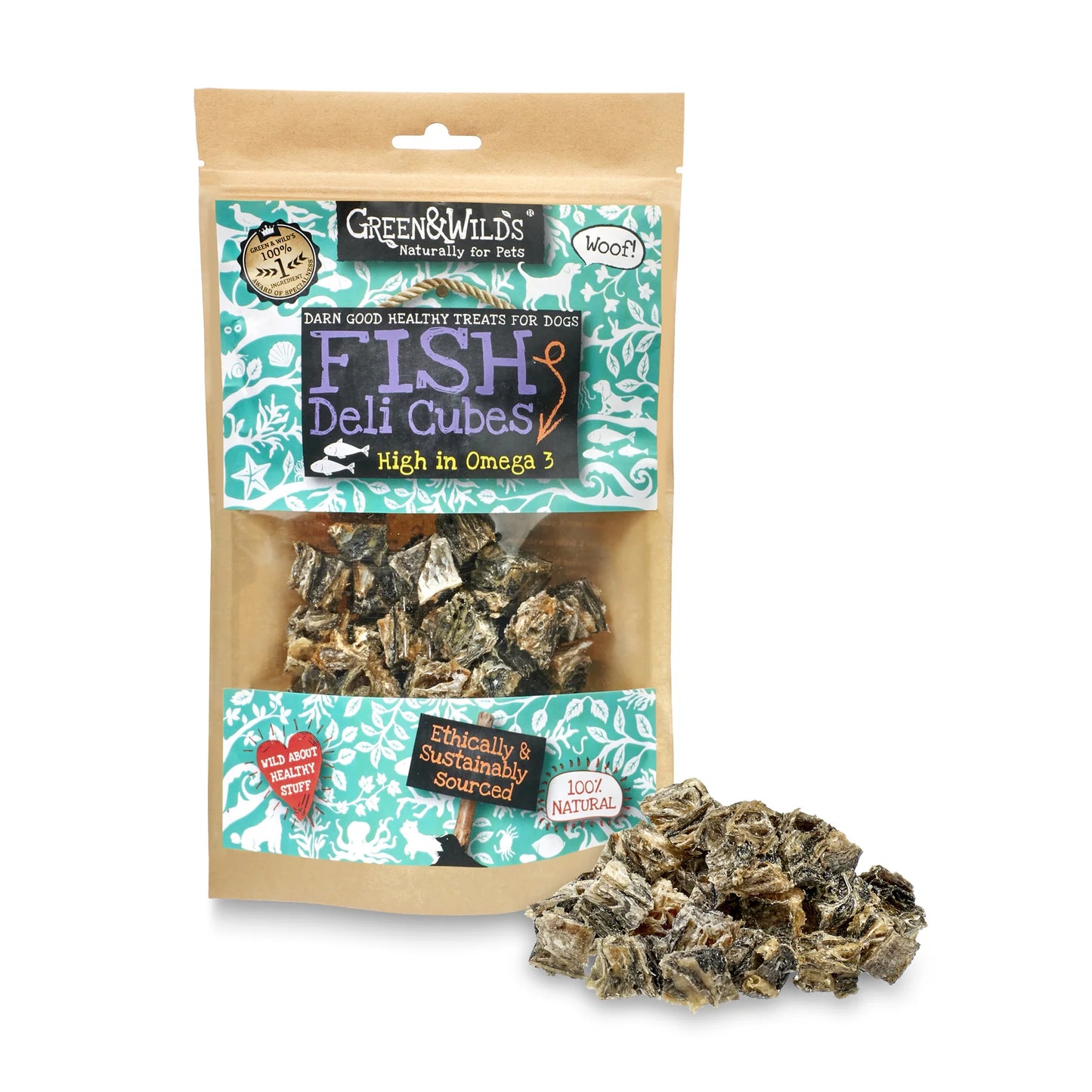 Green & Wild's Fish Deli Cubes 75g