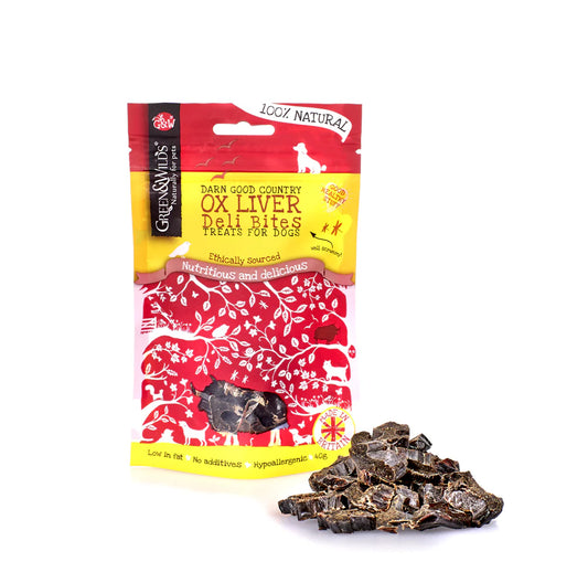 Green & Wild's Ox Liver Deli Bites 40g