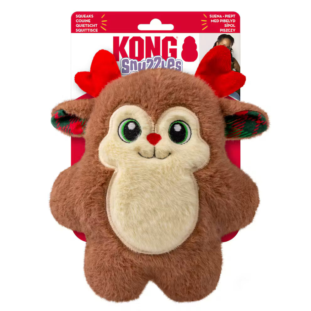 KONG Christmas Snuzzles Reindeer Medium