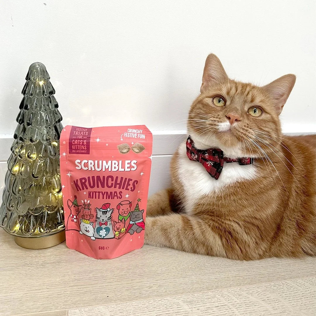 Scrumbles Christmas Turkey Krunchies Cat Treats 60g